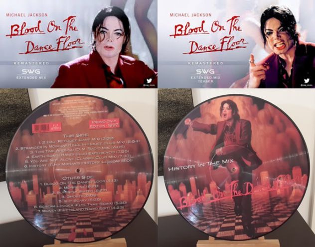 MICHAEL JACKSON, HISTORY IN THE MIX, ETICHETTA EPIC PLP, Picture Vinyl 1997.