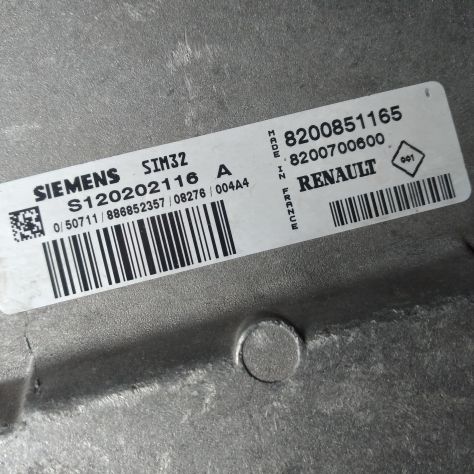 CENTRALINA MOTORE RENAULT CLIO 1.2 CONTINENTAL SIM32 S120202116A, S120202116 A, - Foto 6