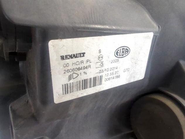 260608494R FARO FANALE ANTERIORE SINISTRO DACIA NUOVA LOGAN MCV 1.2 G 55KW 5M 5P (2014) RICAMBIO USATO - Foto 5