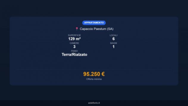 Immobile in asta di 129 m² con più di 5 locali in vendita a Capaccio Paestum - Foto 16