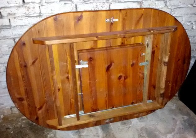 Tavolo in legno arte povera 122 X 75-150 - Foto 3