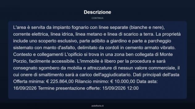Immobile in asta di 980 m² in vendita a Monte Porzio - Foto 9