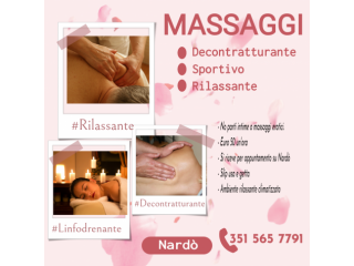 Massaggi - benessere Nardò - Massaggi Tel:3515657791