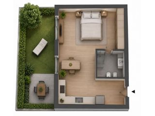 Open Space con giardino privato