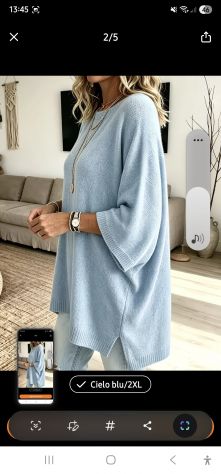Maglione azzurro morbidissimo - Foto 8