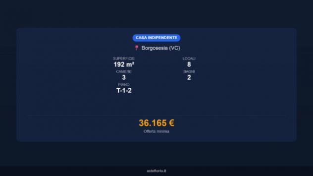 Immobile in asta di 192 m² con più di 5 locali in vendita a Borgosesia - Foto 15