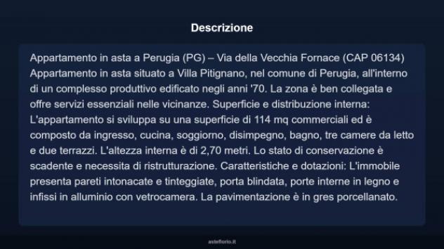 Immobile in asta di 124 m² in vendita a Perugia - Foto 4