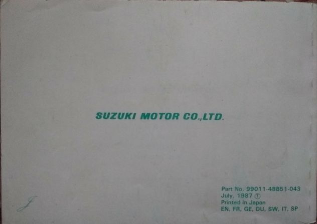 Suzuki manuali uso manutenzione vari italiano/inglese - Foto 5