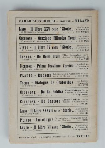 L'orazione "Pro C.Rabirio Perduellionis Reo" di M.Tullio Cicerone Ed.Sognorelli, - Foto 2