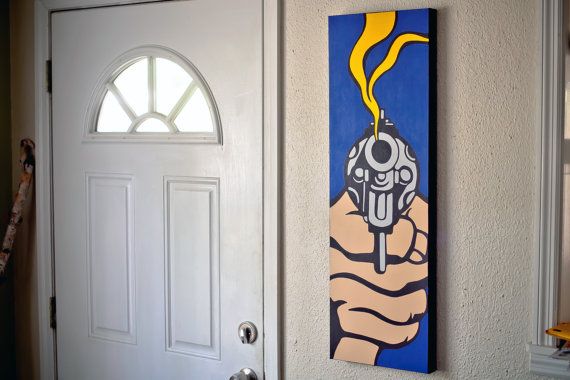 Quadro Roy Lichtenstein dipinto a mano - Foto 2