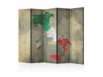 Paravento Con La Mappa Dell'Italia ARREDALACASA