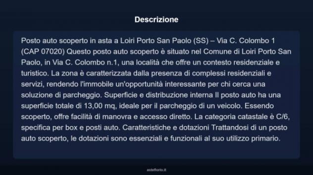 Immobile in asta di 13 m² in vendita a Loiri Porto San Paolo - Foto 4
