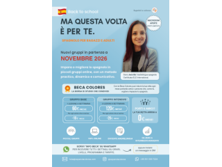 SPAGNOLO ONLINE: CORSI 2026 con madrelingua