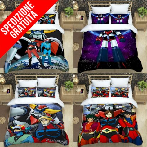COMPLETO LETTO SET SINGOLO / MATRIMONIALE GOLDRAKE GRENDIZER - Foto 2