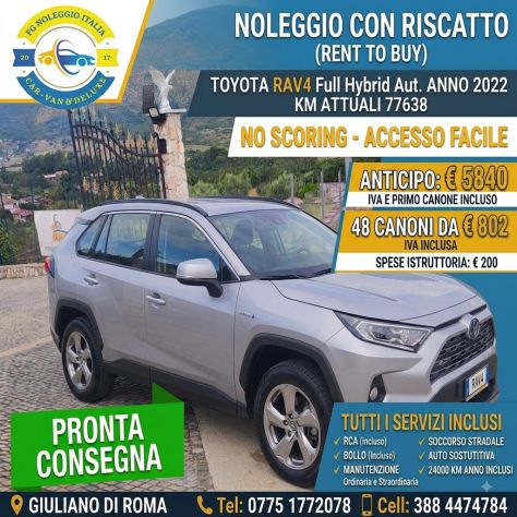 TOYOTA RAV4 Full Hybrid Aut. (2022) — PRONTA CONSEGNA!SENZA BUSTA PAGA