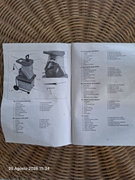 Trituratrice elettrica per giardino - Foto 7