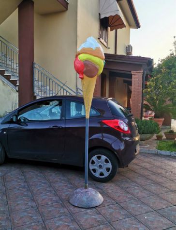 Insegna per gelateria in vetroresina, gelato 3D, tridimensionale, insegna a vela - Foto 5