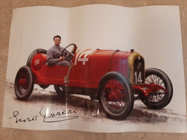 MANIFESTO ENZO FERRARI SU ALFA ROMEO NUMERO 14 - Foto 4