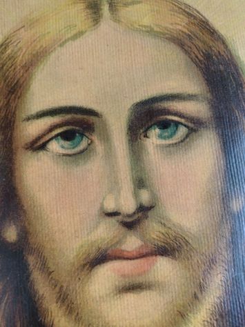 ANTICA STAMPA SACRA ANNI 20 CON IMMAGINE DEL CRISTO - Foto 10
