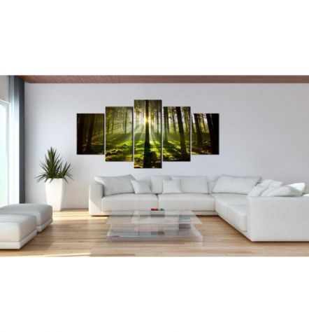 Quadro Con Folti Alberi Verdi 100x50 E 200x100 ARREDALACASA - Foto 2