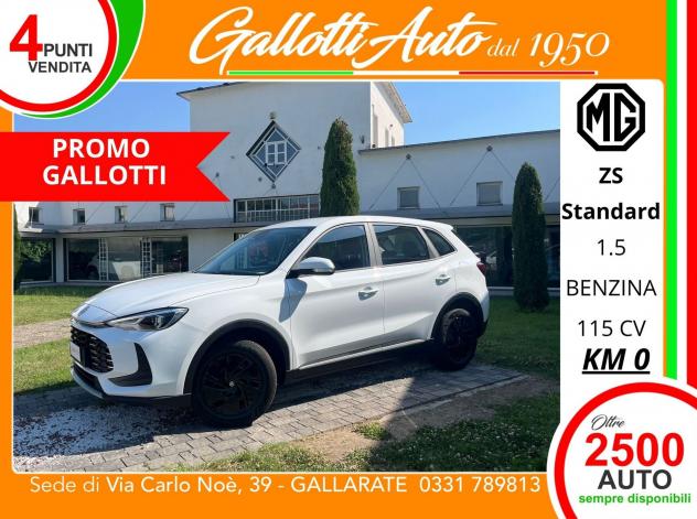 MG ZS 1.5 Standard-SENZA VINCOLI DI FINANZIAMENTO