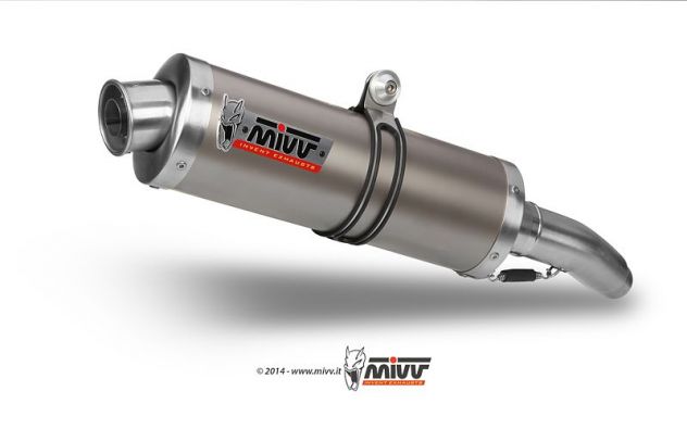 Scarico Mivv per Yamaha Fz6 Fazer Oval inox Suono Black in offerta - Foto 2