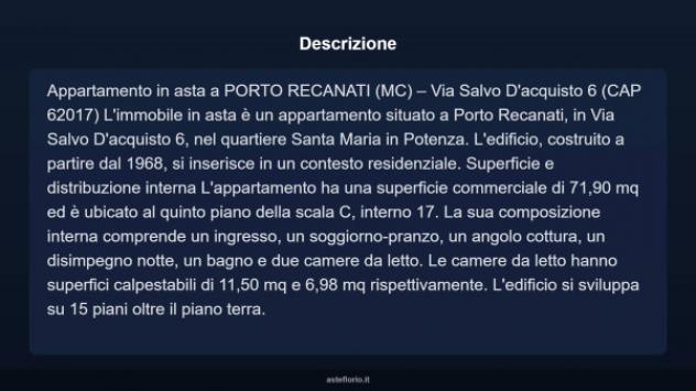 Immobile in asta di 71 m² in vendita a Porto Recanati - Foto 16
