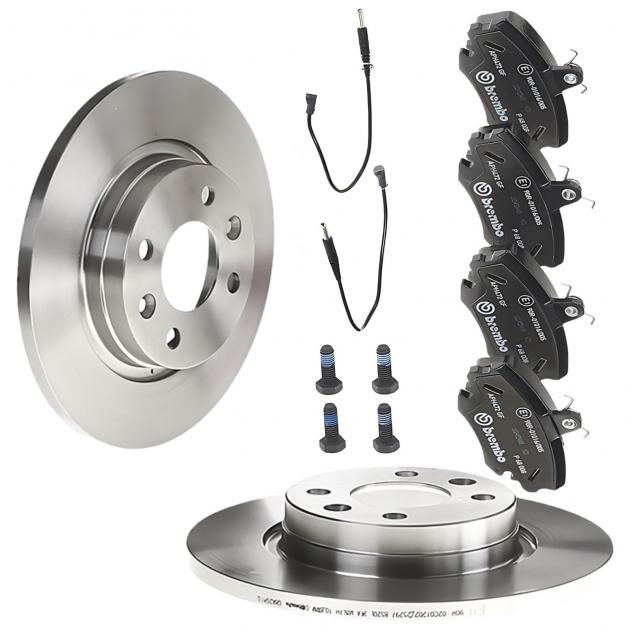 Kit Dischi + Pastiglie anteriori Brembo per Auto Dacia e Renault - Prestazioni e Sicurezza