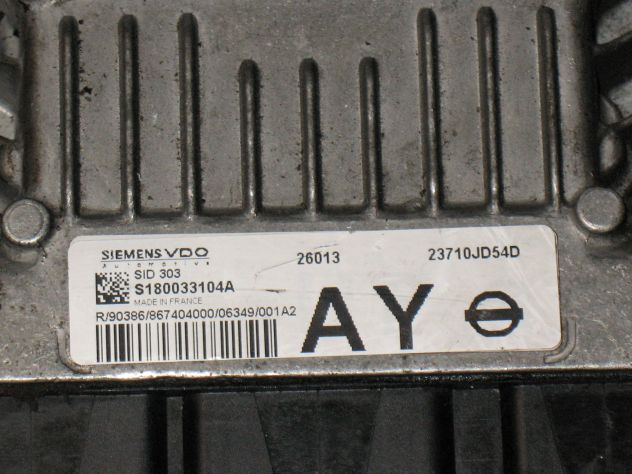 S180033104A ECU CENTRALINA MOTORE NISSAN QASHQAI 1.5 SID303 SID 303 23710JD54D - Foto 2