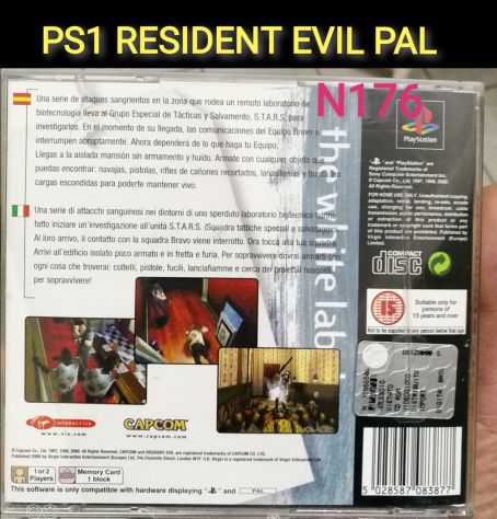 PS1 RESIDENT EVIL PAL 1 STAMPA - Foto 2