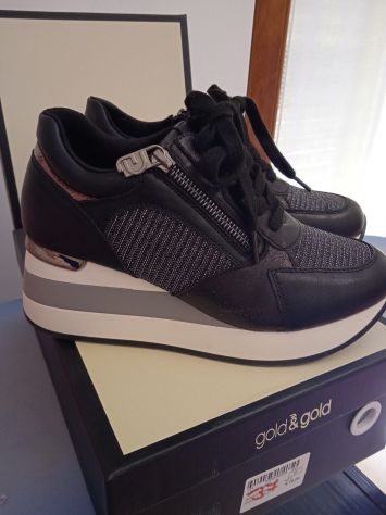 Scarpe Snicker Gold&Gold - Nero - Foto 2