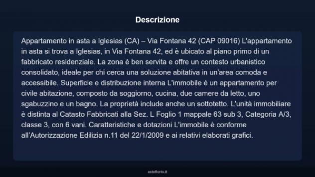 Immobile in asta di 90 m² con più di 5 locali in vendita a Iglesias - Foto 3
