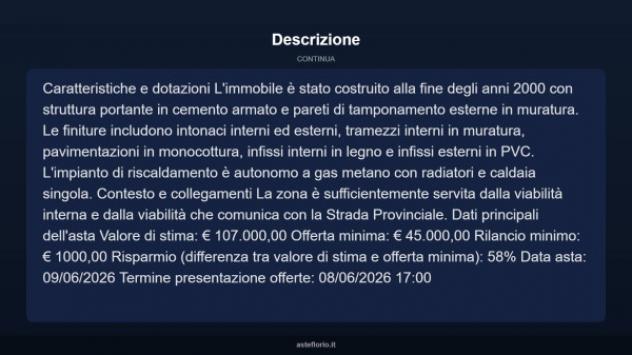 Immobile in asta di 159 m² in vendita a Monte San Savino - Foto 4