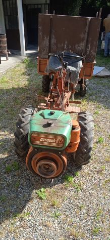 MOTOCOLTIVATORE CON RIMORCHIO,FRESA ED ARATRO
