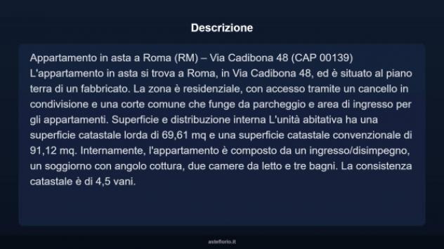 Immobile in asta di 69 m² in vendita a Roma - Foto 3