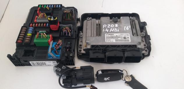 KIT CENTRALINA MOTORE PEUGEOT 208 Serie 0281030547 diesel 1.4 (1219)