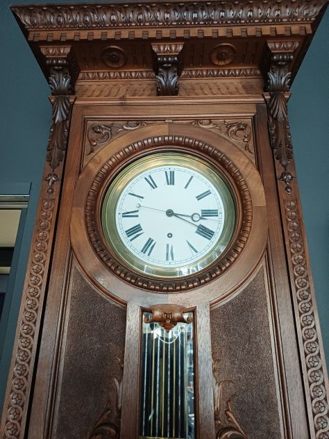Orologio a pendolo longcase funzionante design Vittorio Valabrega - Foto 5