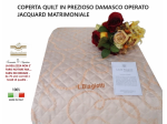 Quilt copriletto LAURA BIAGIOTTI in prezioso tessuto damascato