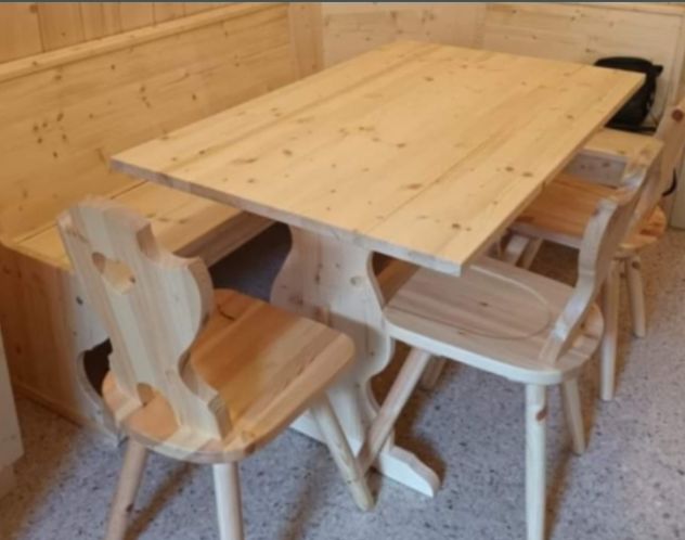 Sedie tirolesi, sedia cuore in pino grezzo - Foto 2