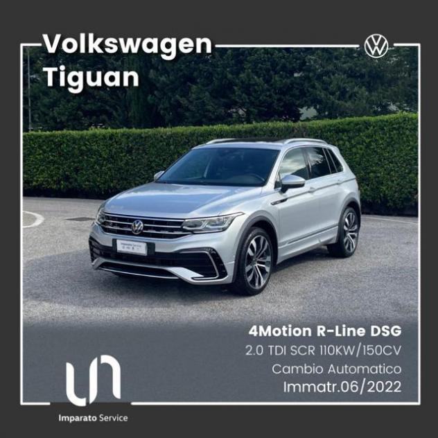 VOLKSWAGEN Tiguan 2.0 TDI SCR DSG R-Line 4Motion 110KW/150CV rif. 24126398
