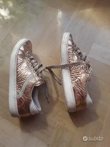 Scarpe jarrett n 35 in pelle oro bambina 35 - Foto 6