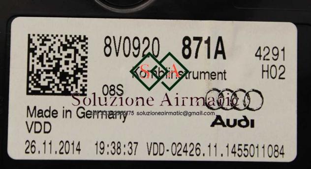 Audi A3 1.6 TDI quadro strumenti 8V0920871A - Foto 2