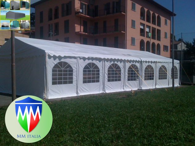 Tendoni Coperture in Pvc 7 x 15 Ignifugo 550 gr. mq. bulloni Passanti - Foto 4