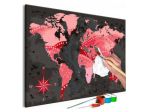 Quadro arredalacasa  Fai Da Te World Map N.3 Arredalacasa