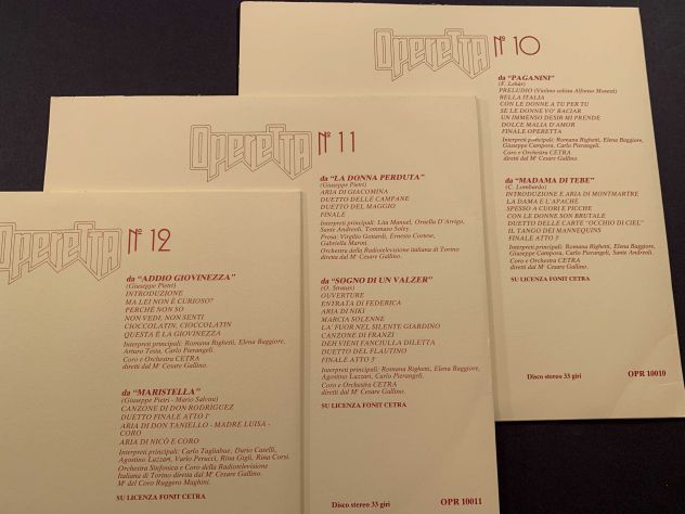 LP 33giri STORIA dell'OPERETTA dischi + book Lotto 1 - Foto 8