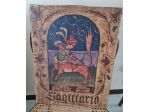 Sagittario segno zodiacale vintage dipinto su tavola dimensioni