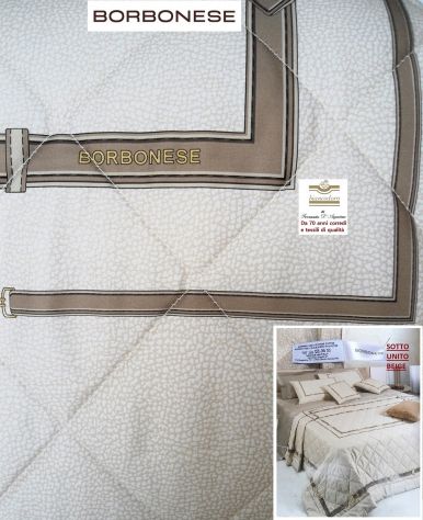 BORBONESE COPRILETTO QUILT TRAPUNTINO MATRIMONIALE CM. 270 X 270 - Foto 8