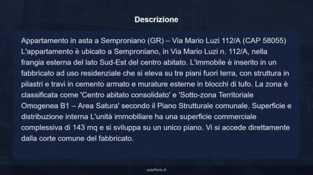 Immobile in asta di 143 m² con più di 5 locali in vendita a Semproniano - Foto 7