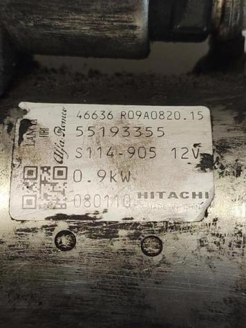 MOTORINO D' AVVIAMENTO FIAT 500 Serie 55193355 169A4000 benzina 1242 (0714) - Foto 3