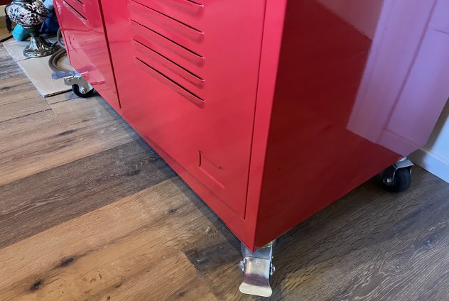 Guardaroba Loft a rotelle - laccato rosso - vendesi per ristrutturazione interni - Foto 6